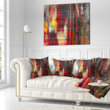 Red Decorative Design - Abstract Throw Pillow