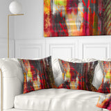 Red Decorative Design - Abstract Throw Pillow