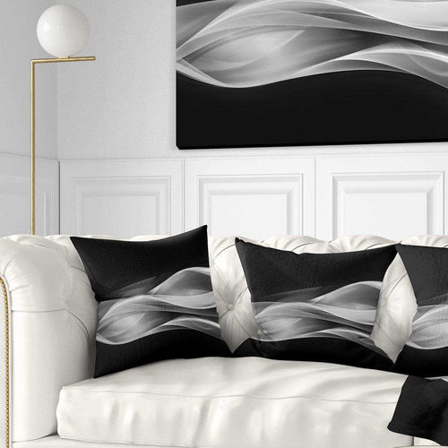 Glittering Silver Pattern - Abstract Throw Pillow