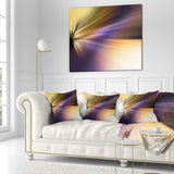 Rays of Speed Purple Brown - Abstract Throw Pillow