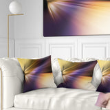 Rays of Speed Purple Brown - Abstract Throw Pillow