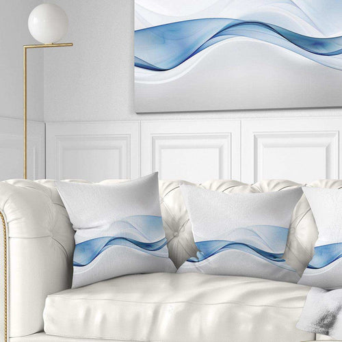 Wave of Water Splash - Abstract Throw Pillow