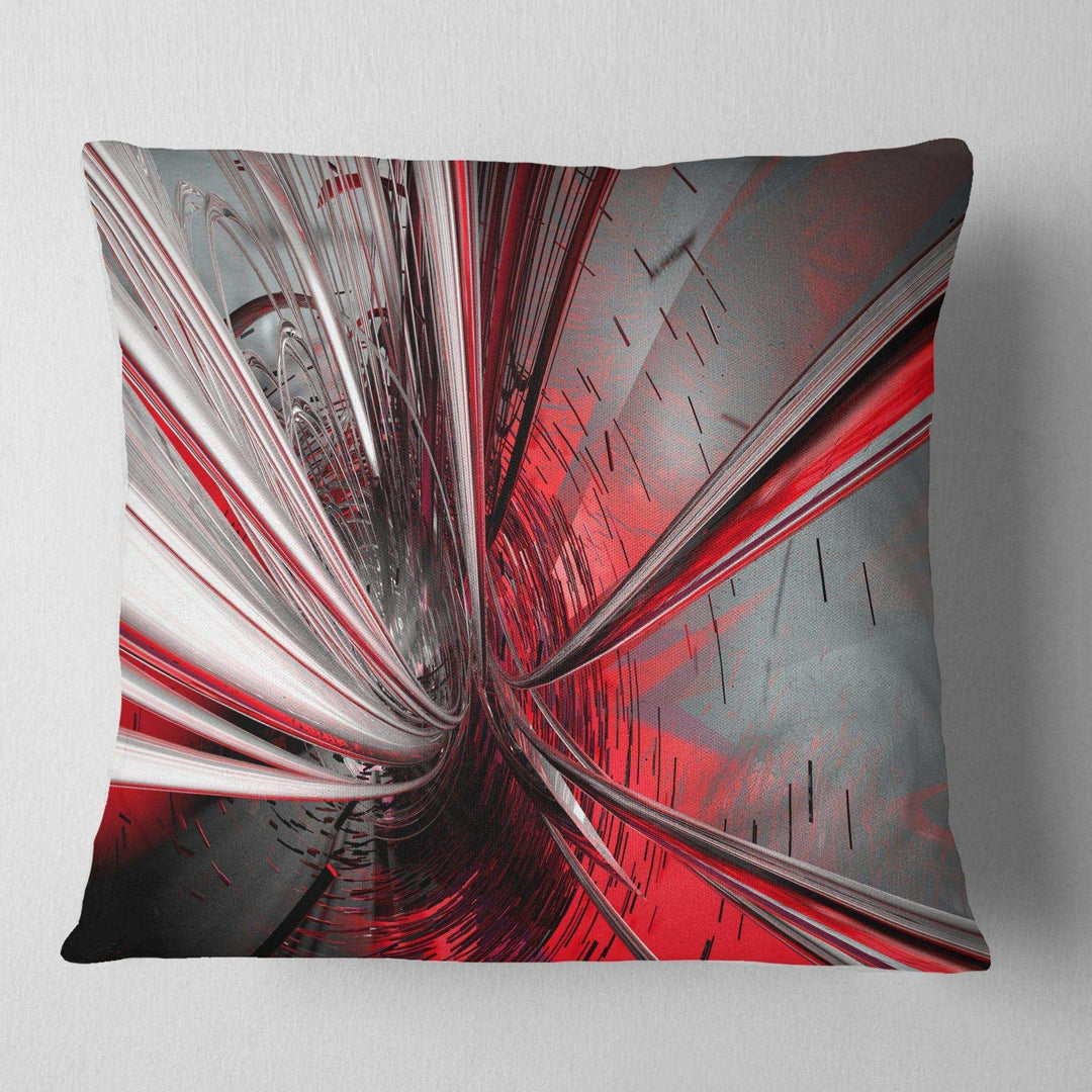 Fractal Deep into Middle - Contemporary Throw Pillow