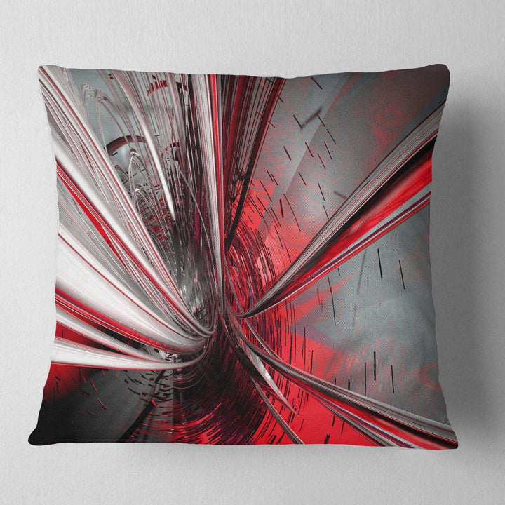 Fractal Deep into Middle - Contemporary Throw Pillow