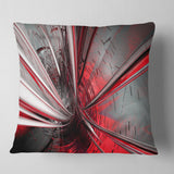 Fractal 3D Deep into Middle - Contemporary Throw Pillow