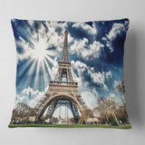 Magnificent Paris Eiffel TowerView - Skyline Photography Throw Pillow