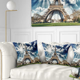 Magnificent Paris Eiffel TowerView - Skyline Photography Throw Pillow