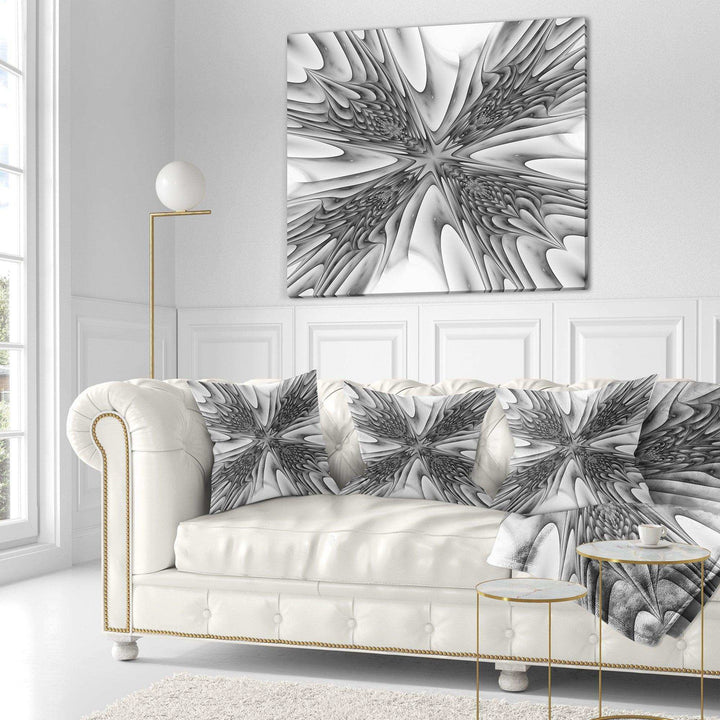 Fractal Magical Depth - Contemporary Throw Pillow