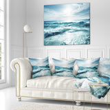 Seychelles Beach at Sunset - Seascape Throw Pillow