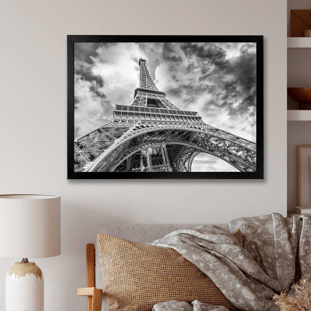 Black and White View of Paris Paris Eiffel Tower