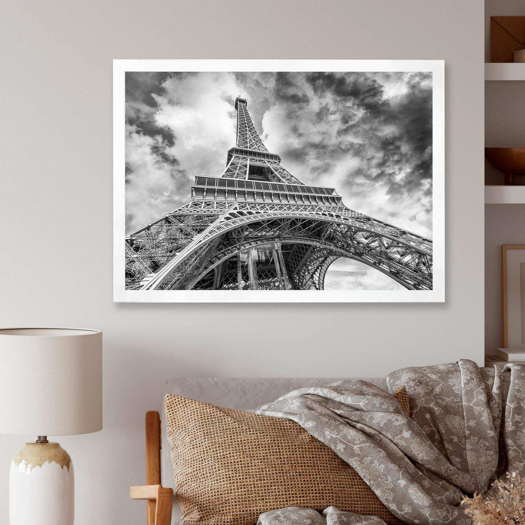 Black and White View of Paris Paris Eiffel Tower