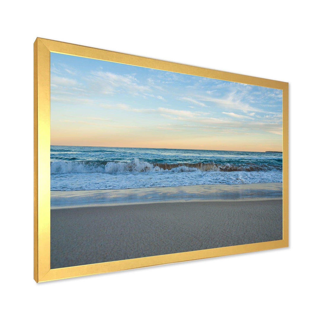 Blue Splashing Scene Beach