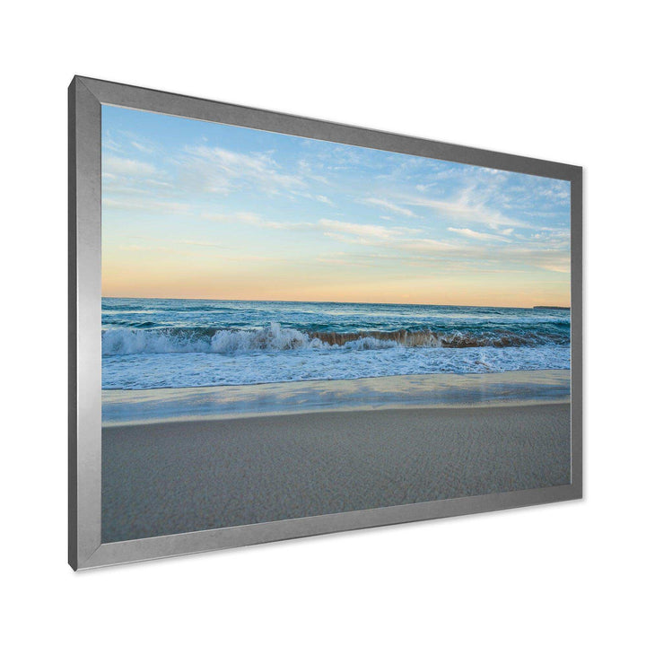 Blue Splashing Scene Beach