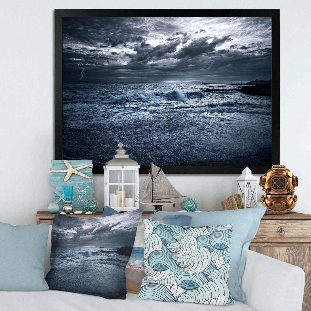 Sochi Sea Storm in Blue