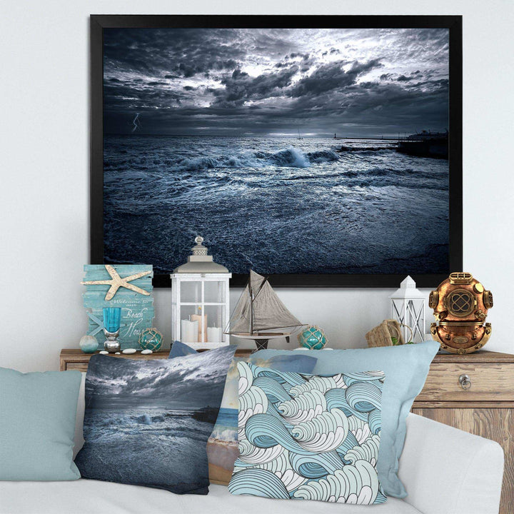 Sochi Sea Storm in Blue