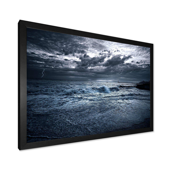 Sochi Sea Storm in Blue