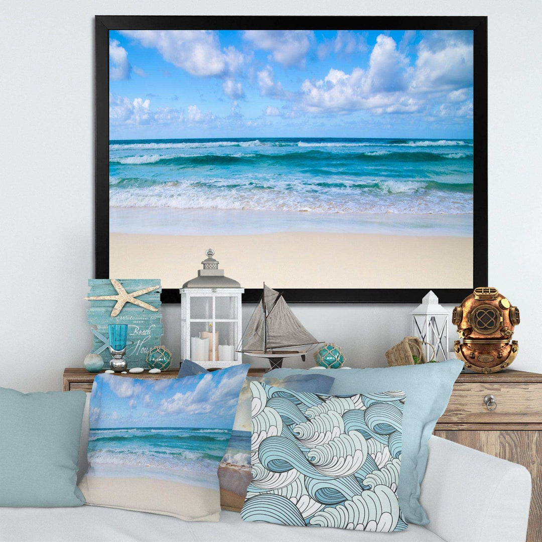 Serene Blue Tropical Beach