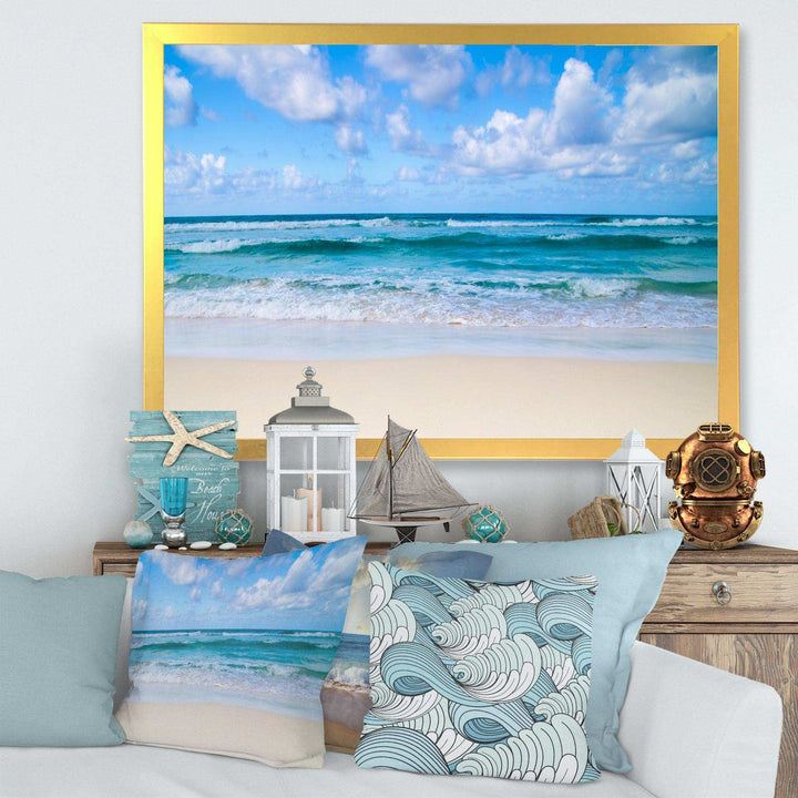 Serene Blue Tropical Beach