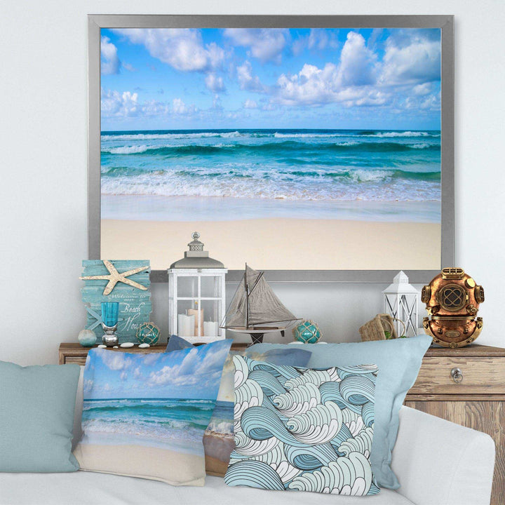 Serene Blue Tropical Beach