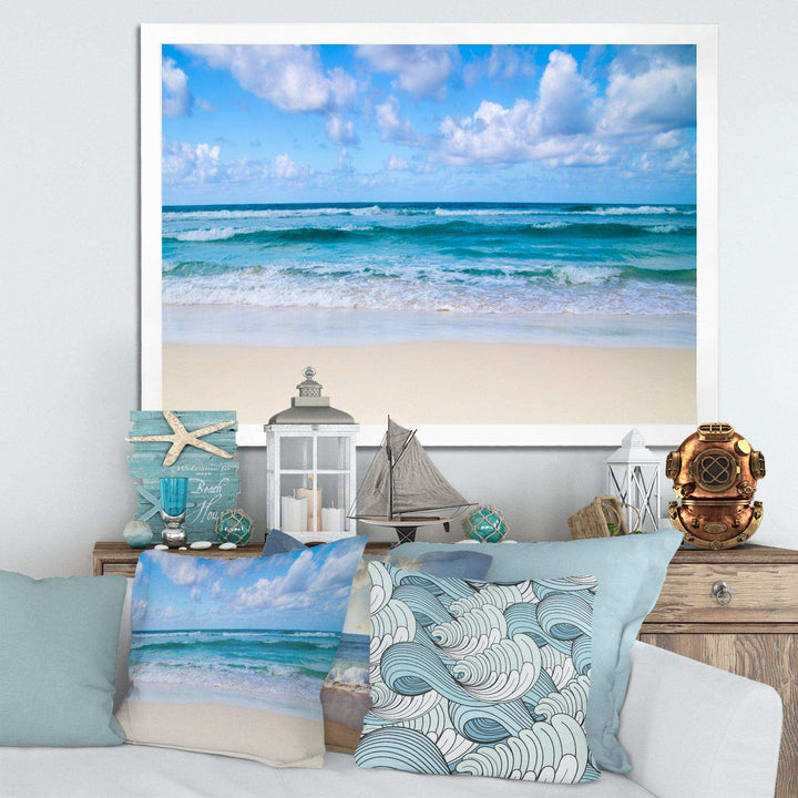 Serene Blue Tropical Beach
