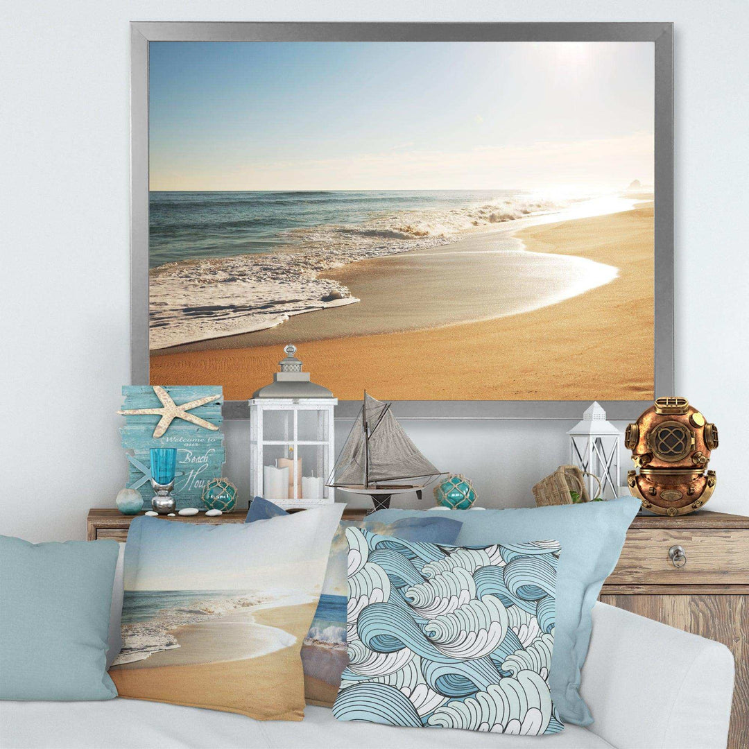 Wide Seashore with Crystal Waters