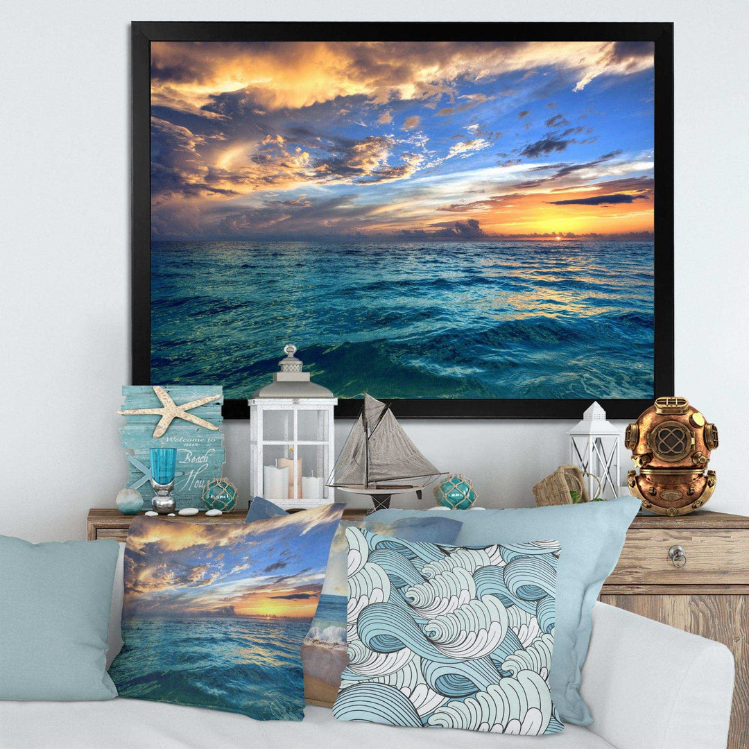 Exotic Tropical Beach at Sunset