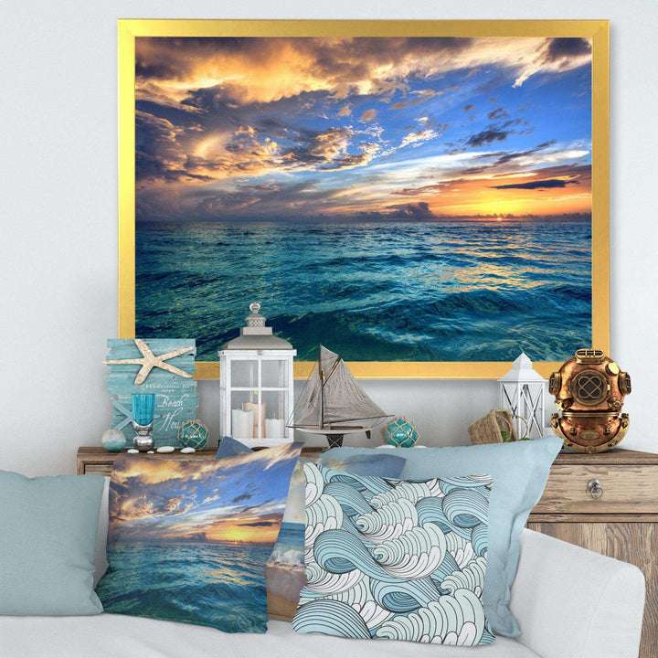 Exotic Tropical Beach at Sunset