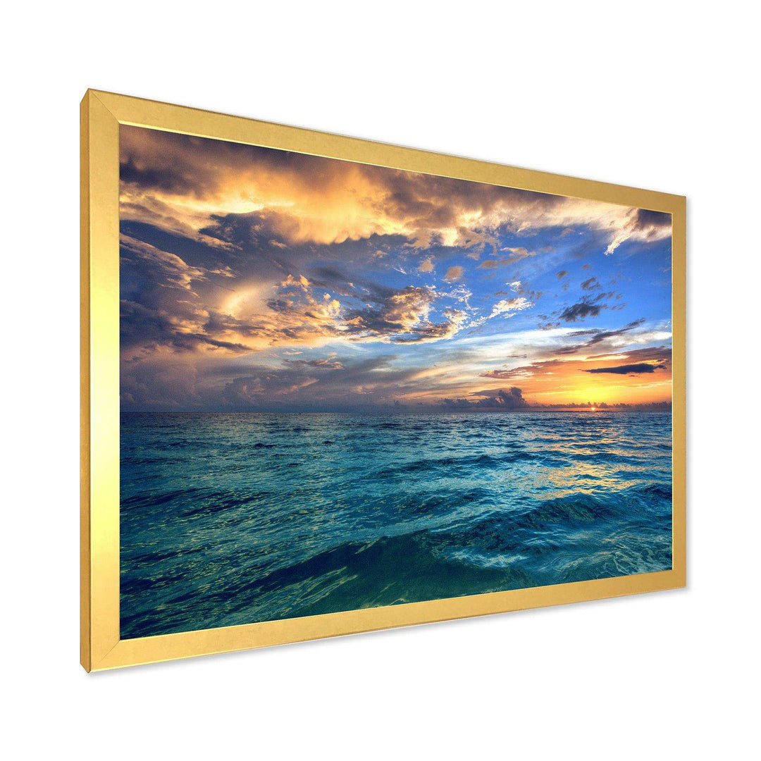 Exotic Tropical Beach at Sunset