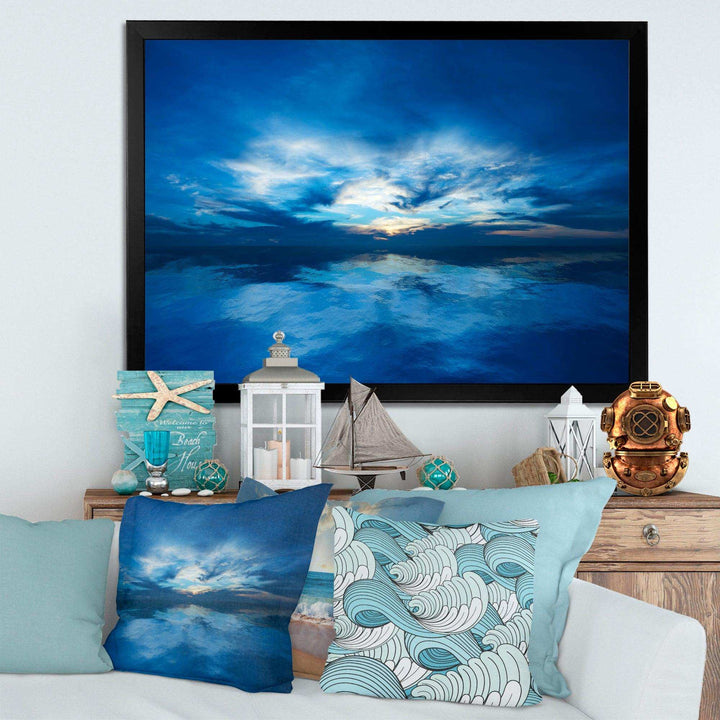 Blue Waters and Blue Sky Sunset