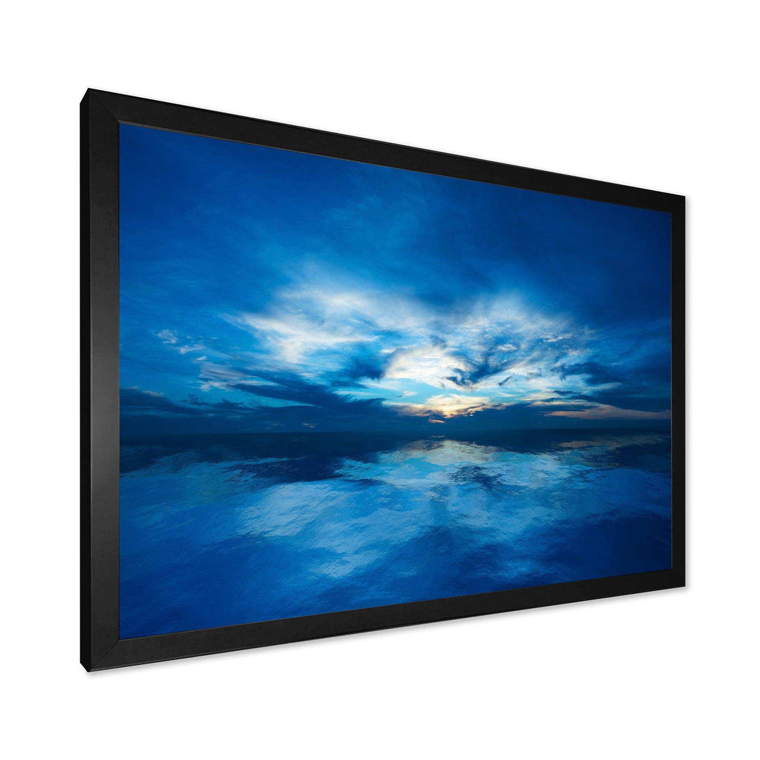 Blue Waters and Blue Sky Sunset
