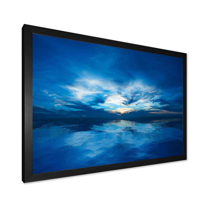 Blue Waters and Blue Sky Sunset