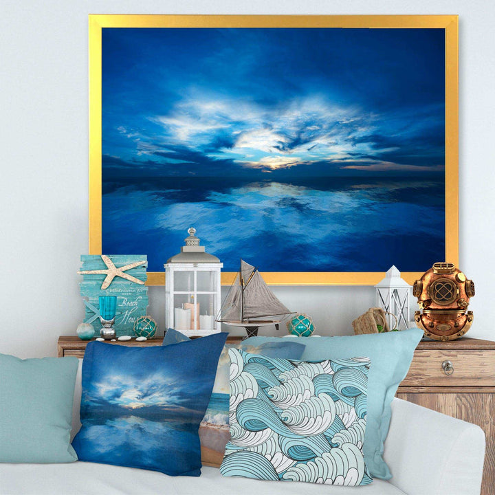 Blue Waters and Blue Sky Sunset