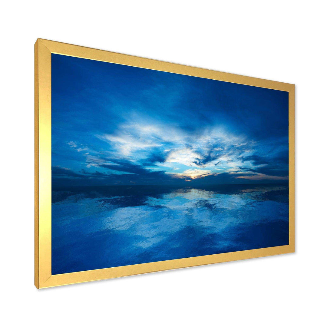 Blue Waters and Blue Sky Sunset
