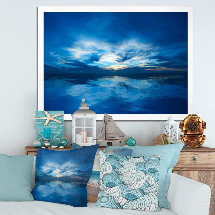 Blue Waters and Blue Sky Sunset
