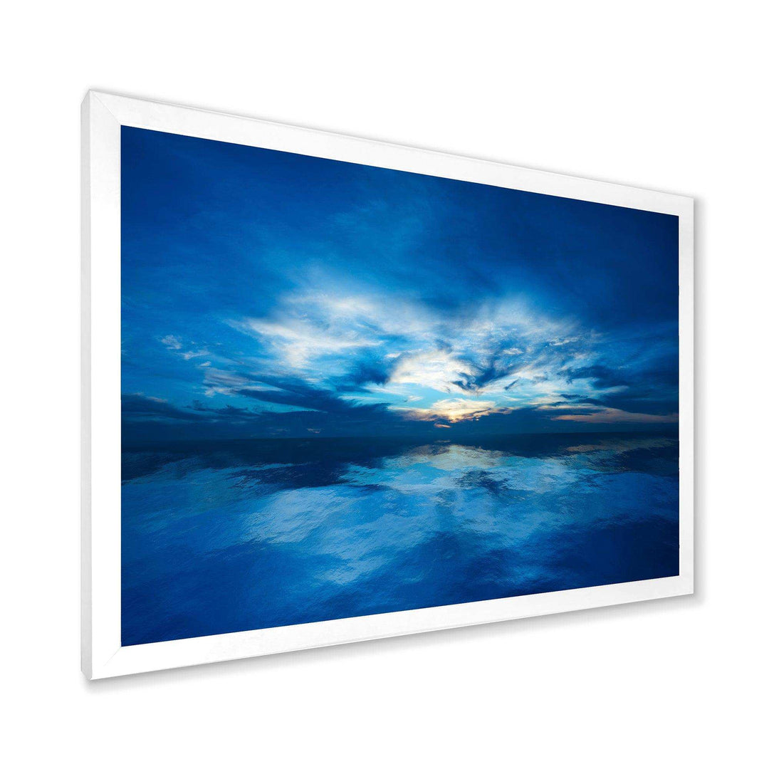 Blue Waters and Blue Sky Sunset