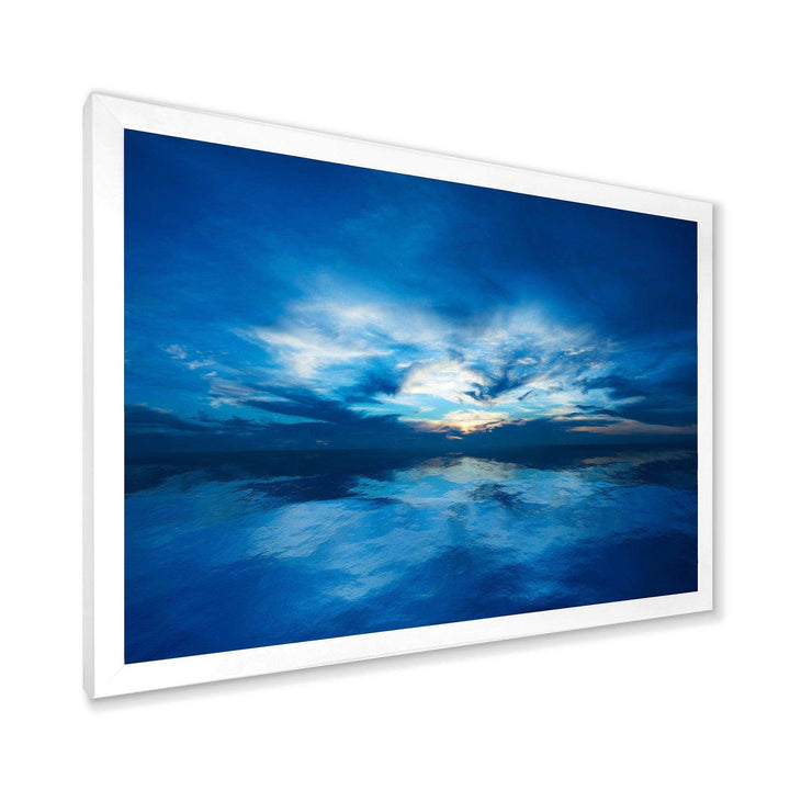 Blue Waters and Blue Sky Sunset