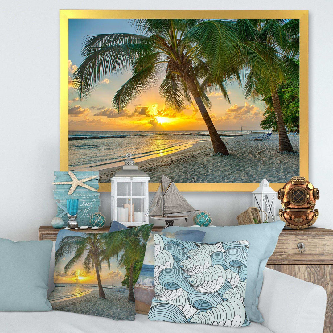 Beach in Caribbean Island of Barbados
