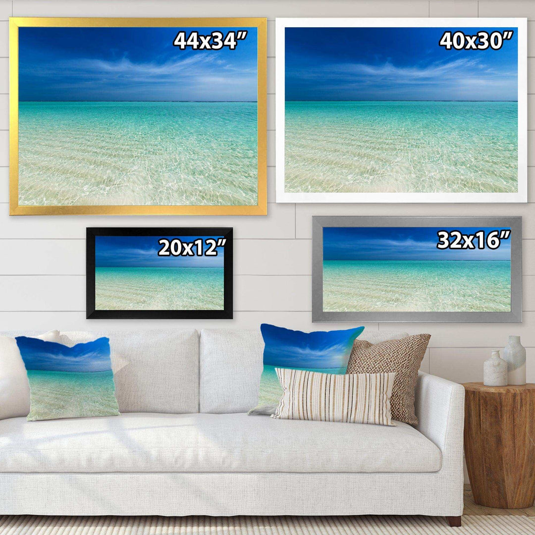 Turquoise Ocean Under Blue Sky