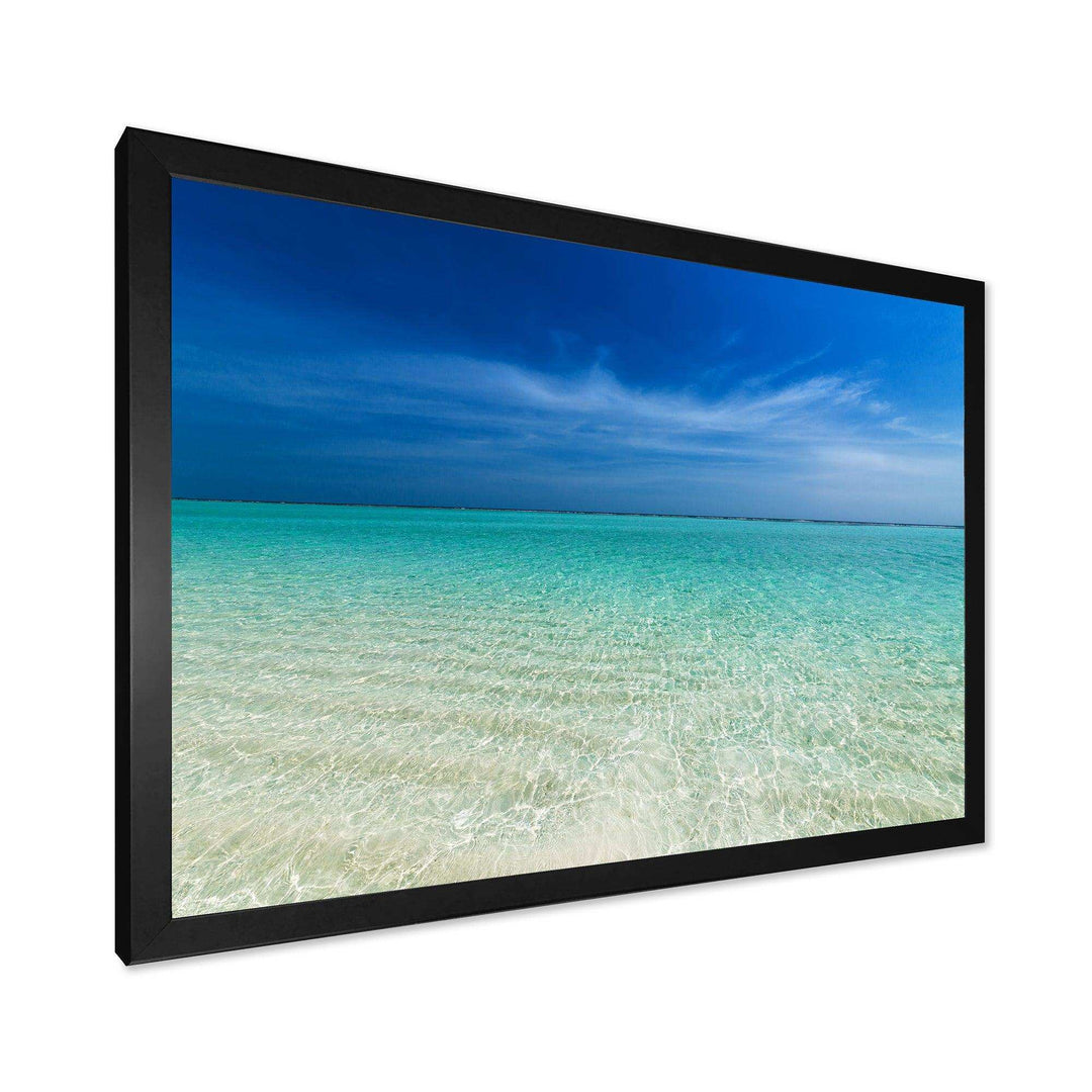 Turquoise Ocean Under Blue Sky