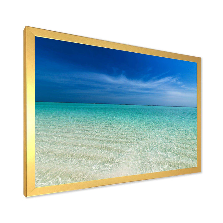 Turquoise Ocean Under Blue Sky