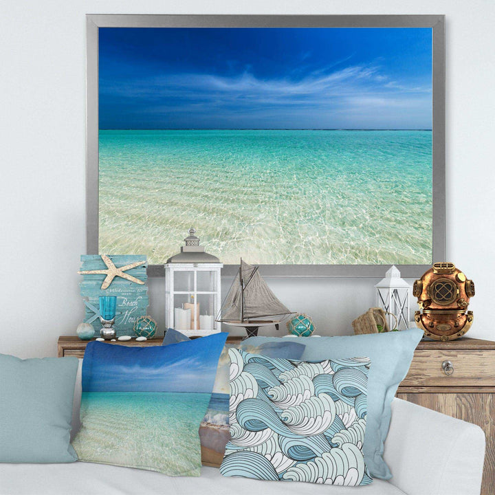 Turquoise Ocean Under Blue Sky