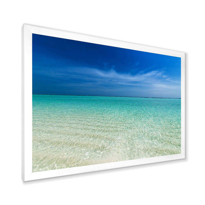 Turquoise Ocean Under Blue Sky