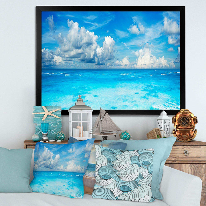 Bright Blue Waters and Sky Panorama