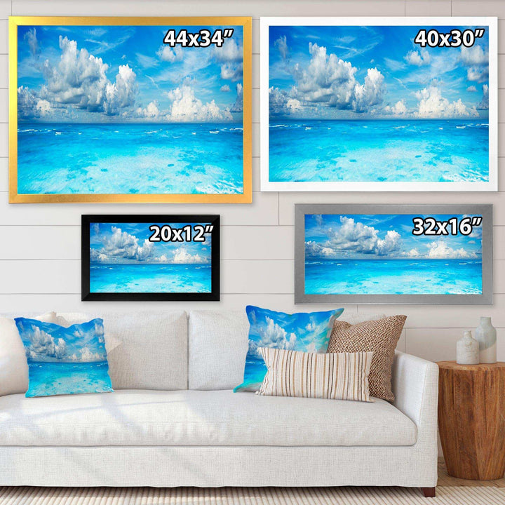 Bright Blue Waters and Sky Panorama
