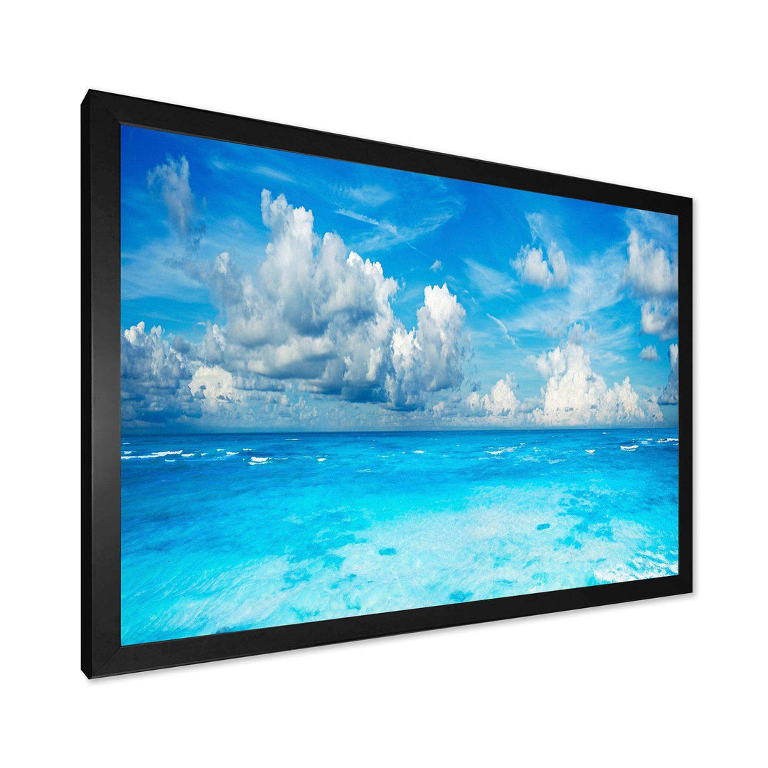 Bright Blue Waters and Sky Panorama