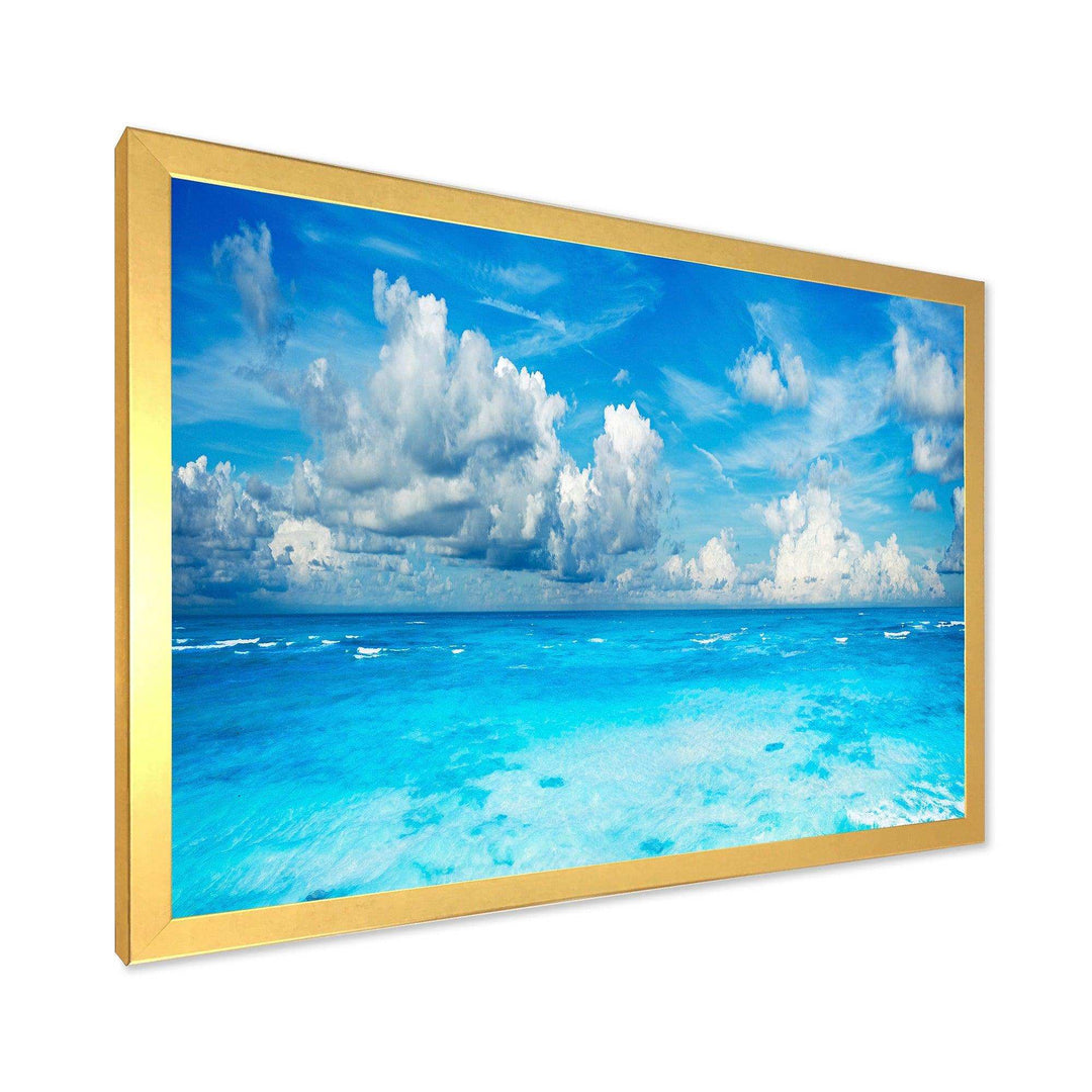 Bright Blue Waters and Sky Panorama