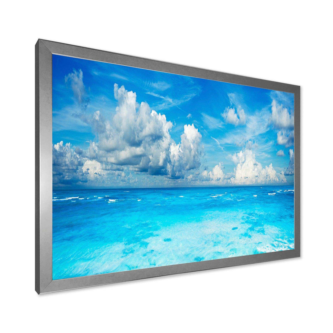 Bright Blue Waters and Sky Panorama