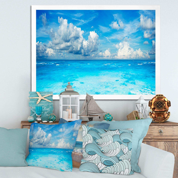 Bright Blue Waters and Sky Panorama