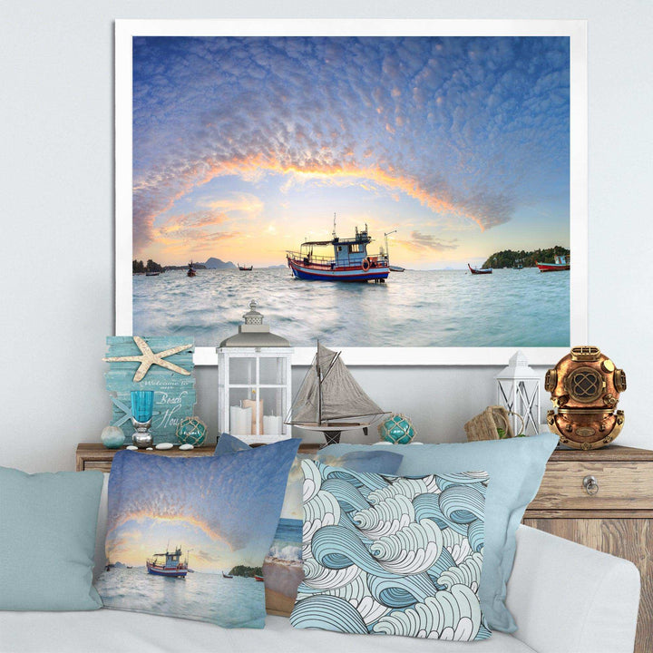 Fishing Boat at Phuket Sunrise Beach
