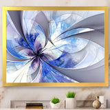 Blue Large Symmetrical Fractal Flower